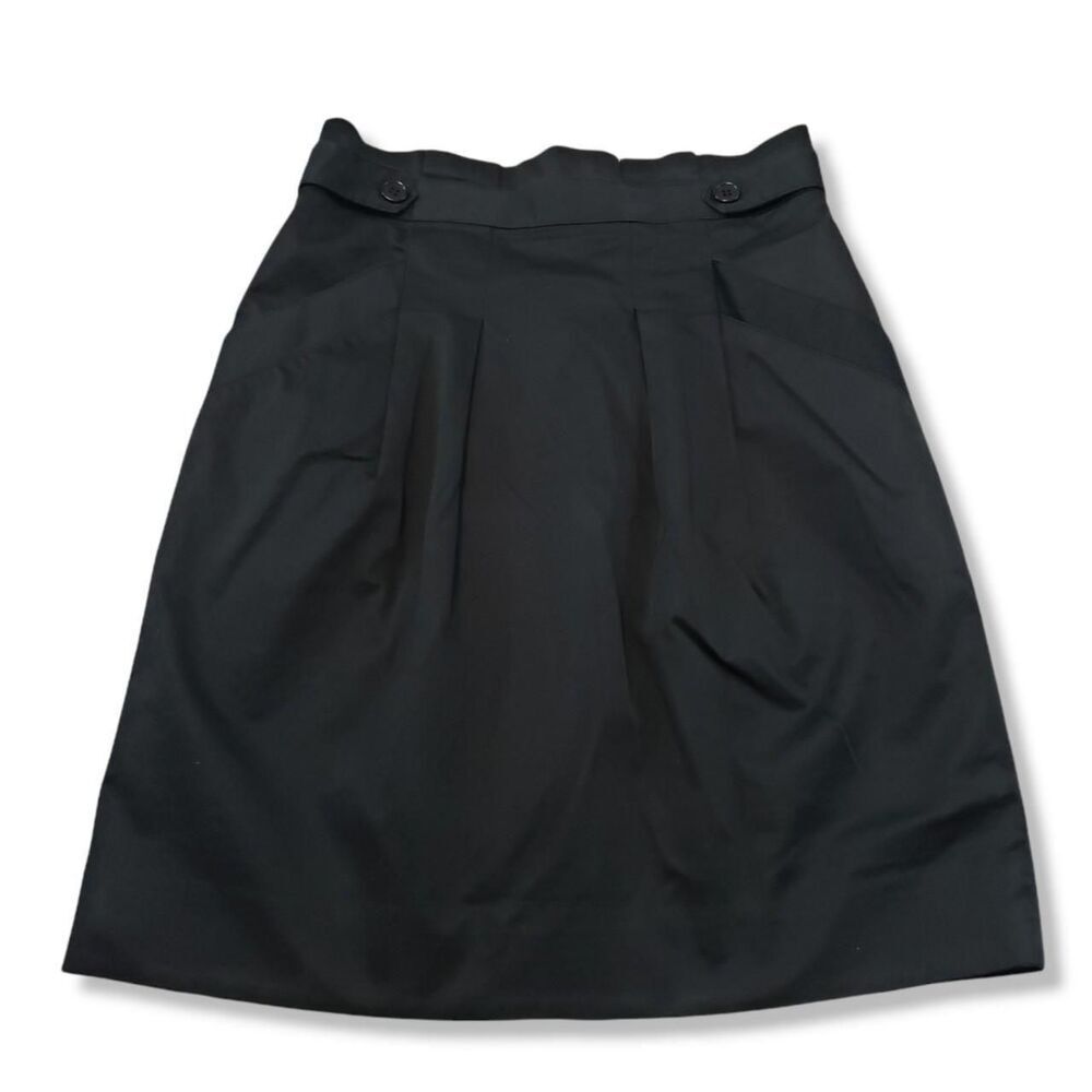 BCBGMaxAzria Skirt Size 6 A-Line Pleated Black Women's Skirt BCBG MAX AZRIA